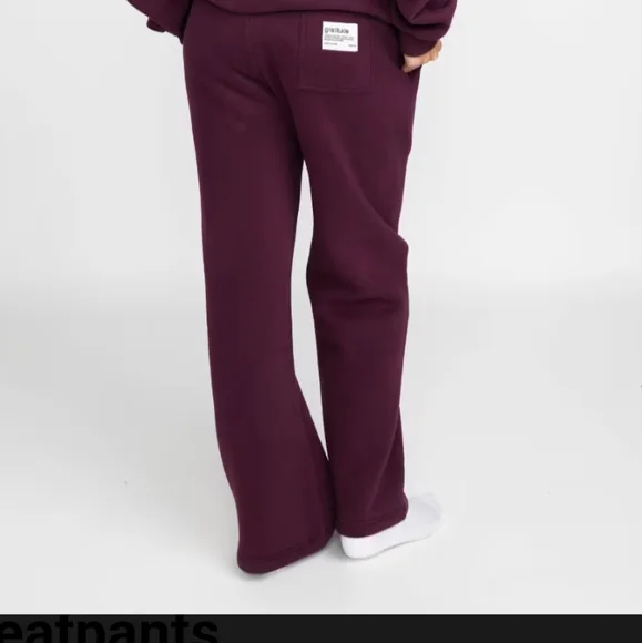 Comfrt Anxiety You Matter Straight Leg Sweatpants Plum Color Size L Large New - Picture 3 of 6